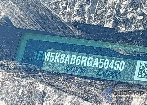 2024 Ford Police Interceptor из США, поврежденный, VIN 1FM5K8AB6RGA50450